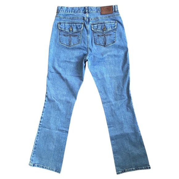 LRL Lauren Jeans Co. Ralph Lauren Women's Jeans Classic Boot Cut Stretch Size 6 - Picture 4 of 15